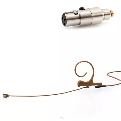 DPA 4166-OC-F-C10-LE - 4166 CORE Omni Flex Earset Mic, 110 mm Boom, Brown, TA4F Mini-XLR