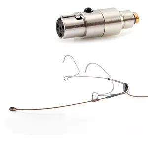 DPA 4466-OC-R-C10 - 4466 CORE Omni Headset Mic, Brown, TA4F Mini-XLR