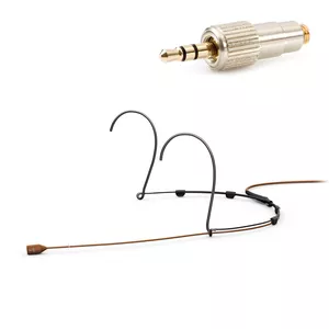 DPA 4088-DC-A-C34-LH-S - 4088 CORE Directional Headset Mic, Brown, Mini-Jack, Small
