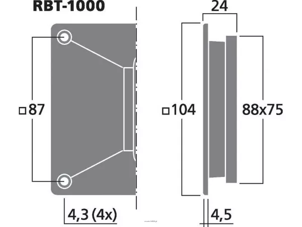Monacor RBT-1000 - 2