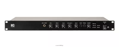 ITC T-B350D Wzmacniacz miksujący 19". Klasa D. 350W, 4Ω, 100V