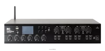 ITC T-4120UC Poczwórny wzmacniacz 19" z f. matrycy 7 x 4, MP3, Bluetooth, FM, 4x120W, 4Ω, 100V