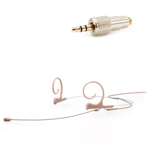 DPA 4288-DC-F-F34-LH - 4288 CORE Directional Flex Headset Mic, 120 mm Boom, Beige, Mini-Jack