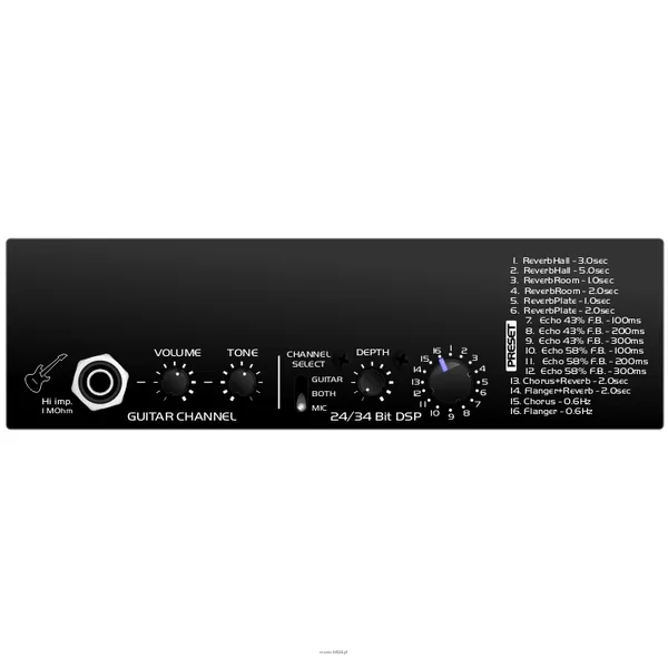 LDM Cube.R Light Z akumulatorem Li-ion 9Ah; procesor DSP z wejściem na gitarę - 4