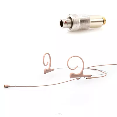 DPA 4266-OC-F-F03-LH - 4266 CORE Omni Flex Headset Mic, 110 mm Boom, Beige, 3-pin LEMO