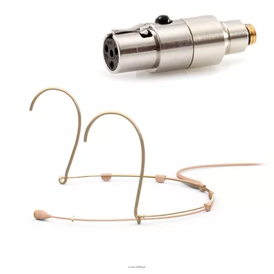 DPA 4066-OC-A-F10-LH-S - 4066 CORE Omni Headset Mic, Beige, TA4F Mini-XLR, Small