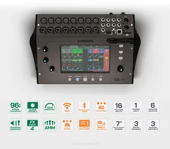 Allen & Heath CQ-18T Ultra-kompaktowy cyfrowy mikser 18 wejść / 8 wyjść z Wi-Fi