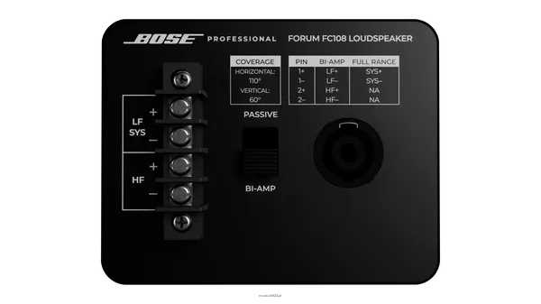 BOSE Forum FC112 Pełnozakresowy, punktowy głośnik współosiowy (coaxialny) - 16