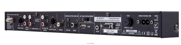 Biamp PCR3000RMKIII Uniwersalny odtwarzacz, DVDaudio/CD/MP3 , napęd CD/DVD audio, czytnik kart SD i 2x złącze USB, wbudowany tuner DAB/FM - 9