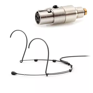 DPA 4066-OC-A-B10-LH-S - 4066 CORE Omni Headset Mic, Black, TA4F Mini-XLR, Small