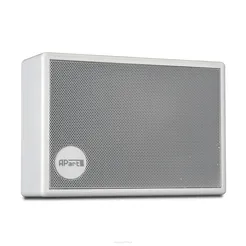 Biamp SM6-W Szerokopasmowy głośnik naścienny w obudowie skrzynkowej, 6-3-1.5W/100V, 200-20kHz; IP 50; BIAŁY