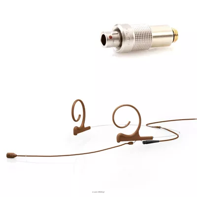 DPA 4288-DC-F-C03-LH - 4288 CORE Directional Flex Headset Mic, 120 mm Boom, Brown, 3-pin LEMO