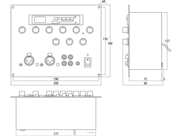 Monacor MXT-52MP3 - 2