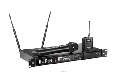 Relacart UR-290 Dwukanałowy bezprzewodowy system mikrofonowy True Diversity ( 1 szt UH-280  bezprzewodowy mikrofon doręczny 1 szt UT-280  nadajnik typu bodypack, ładowarka )