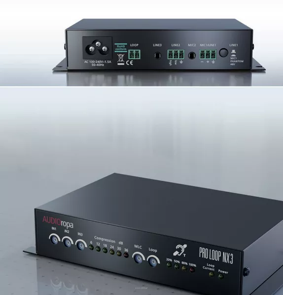 Audioropa PRO LOOP NX3 CL-SET – zestaw pętli indukcyjnej do okienek obsługi, recepcji i punktów konsultacyjnych - 2
