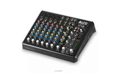 Alto Professional Truemix 800 -mikser audio przenośny mikser wyposażony w funkcjonalność Bluetooth i wbudowany stereofoniczny interfejs audio USB.