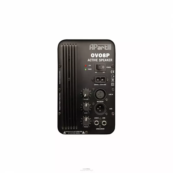 Biamp OVO8P-W Aktywny zespół głośnikowy 1x60W/8Ω, 40-20kHz, IP40; BIAŁY - 2