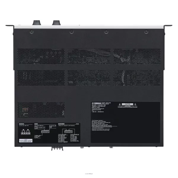 YAMAHA PA2120 Przełączany wzmacniacz miksujący klasy D Lo-Z/Hi-Z (Lo-Z: 2 × 120 W przy 4 Ω, 2 × 100 W przy 3 Ω / 8 Ω) - 3