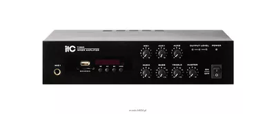 ITC T-B60 Wzmacniacz miksujący MP3/SD/USB, 60W, 4Ω, 100V