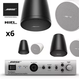 Bose FreeSpace IZA 190-HZ Wzmacniacz 100V 1x90W /Głośniki BOSE FreeSpace FS2P 6 szt