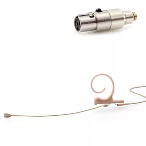 DPA 4166-OC-F-F10-LE - 4166 CORE Omni Flex Earset Mic, 110 mm Boom, Beige, TA4F Mini-XLR