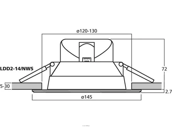 Monacor LDD2-14/NWS - 3