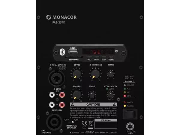 Monacor PAS-254D - 2