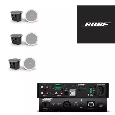Bose Business 6 – 6 x FreeSpace FS2C + Veritas 1100BH – kompletny zestaw nagłośnienia do kawiarni i lokalu