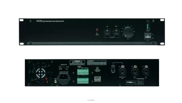 Biamp PA240P Jednokanałowy wzmacniacz mocy 240W@ 100V z priorytetem 24V - 3