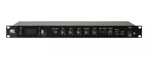 ITC T-120DTB Wzmacniacz miksujący 19", MP3 /FM/ Bluetooth. Klasa D. 120W, 4Ω, 100V