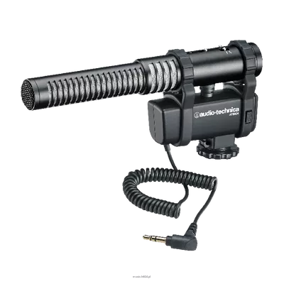 Audio-technica AT8024 - Mikrofon nakamerowy Mono/Stereo z osłoną przeciwwietrzną