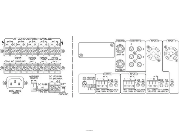 Monacor PA-5240 - 2