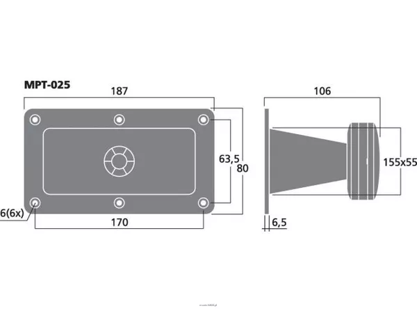 Monacor MPT-025 - 2