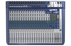 Soundcraft Signature 22 - Analogowa konsoleta mikserska, USB 2 in x 2 out