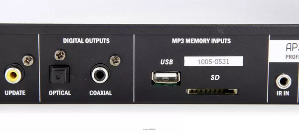 Biamp PC1000RMKII Uniwersalny odtwarzacz, DVDaudio/CD/MP3 , napęd CD/DVD audio, czytnik kart SD i złącze USB - 10