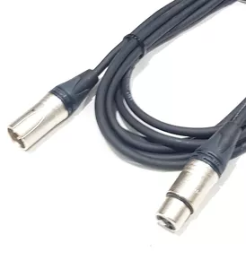 Microphone cable, Neutrik XLR 3 silver/silver, 15m - kabel mikrofonowy, Neutrik XLR 3 srebrny / s...