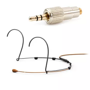 DPA 4066-OC-A-C34-LH - 4066 CORE Omni Headset Mic, Brown, Mini-Jack