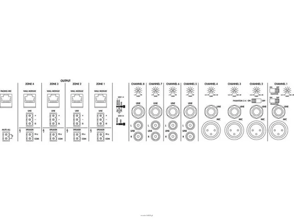 Monacor PA-M412 - 2