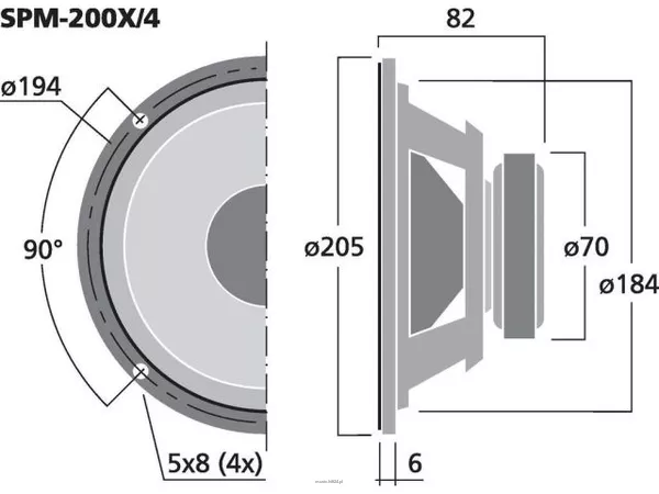 Monacor SPM-200X/4 - 2