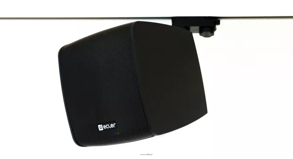 Ecler CUBE WiSpeak to 5” głośnik aktywny, z możliwością bezprzewodowego odbioru sygnału, liniowe wyjście AUX do podłączenia aktywnego subwoofera, wyposażony w system do montażu na szynę oświetleniową - 2