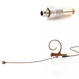 DPA 4166-OC-F-C03-LE - 4166 CORE Omni Flex Earset Mic, 110 mm Boom, Brown, 3-pin LEMO