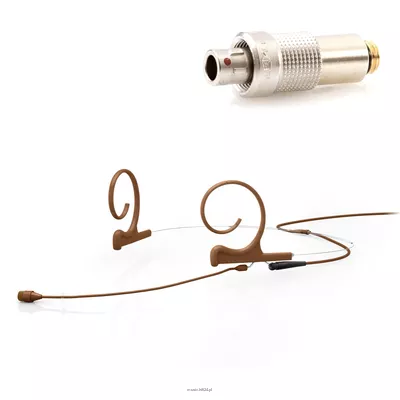 DPA 4266-OC-F-C03-MH - 4266 CORE Omni Flex Headset Mic, 90 mm Boom, Brown, 3-pin LEMO