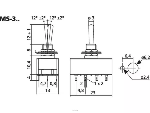 Monacor MS-323 - 2