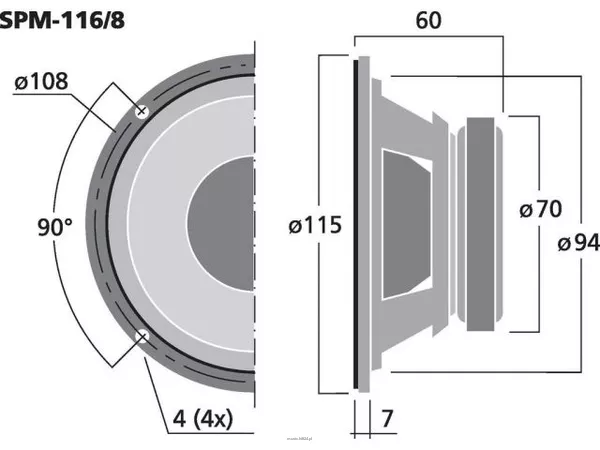 Monacor SPM-116/8 - 3
