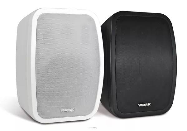WORK NEO 8 BIAŁA lub CZARNA, woofer 8 cali, wymiary: 260 x 370 x 240 mm, moc: 64 W RMS / 100 V lub 200 W RMS / 8 ohm, pasmo: 40-22 kHz, SPL 111 dB - 2