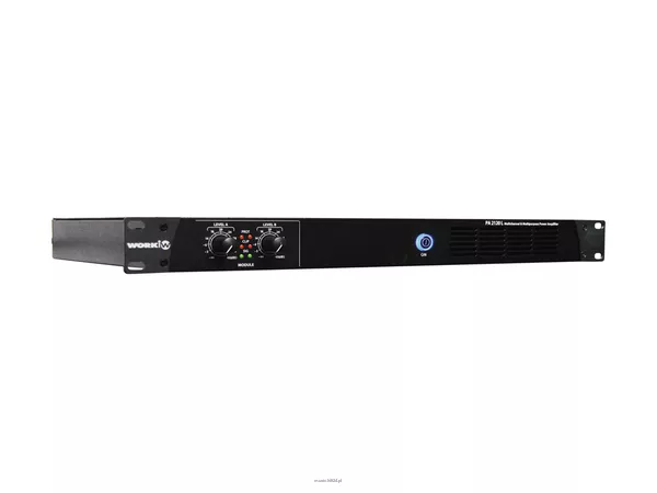 WORK PA 2120 L CYFROWY wzmacniacz 2 KANAŁOWY wysokiej mocy / wbudowane DSP / moc: 2 x 120 W RMS przy 100 V / wysokość 1 U / waga: 4 kg - 3