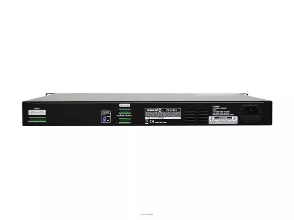 WORK PA 2120 L CYFROWY wzmacniacz 2 KANAŁOWY wysokiej mocy / wbudowane DSP / moc: 2 x 120 W RMS przy 100 V / wysokość 1 U / waga: 4 kg - 5
