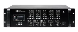 ITC T-4120MP Poczwórny wzmacniacz 19" z funkcją matrycy 7 x 4, MP3, 4x120W, 4Ω, 100V