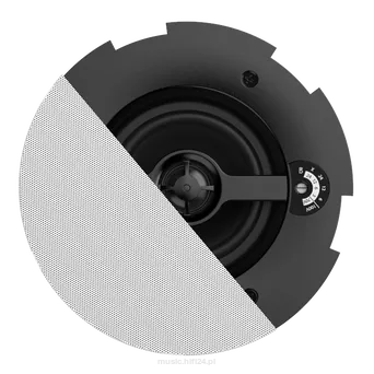 AUDAC CALI424   2-way 4  ceiling speaker with Twist-Fix  grill White – 30W – 8Ω, 100V – 24W, 12W, 6W