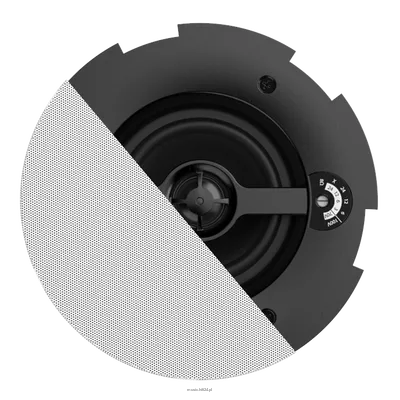 AUDAC CALI424   2-way 4  ceiling speaker with Twist-Fix  grill White – 30W – 8Ω, 100V – 24W, 12W, 6W